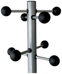 Kapstok BRASQ Monaco staand zilver/zwart 1 Stuk-2