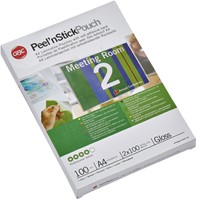 Lamineerhoes GBC A4 zelfklevend 2x100micron 100 Stuk