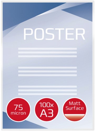 Lamineerhoes GBC A3 2x75micron mat 100 Stuk-2