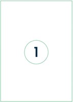 Etiket Qbasic A4 1.000 vel 210x297mm 1000 labels 1000 Vel