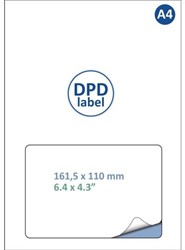 Label Dpd IEZZY A4 1.000 161.5x100mm 1000 Vel