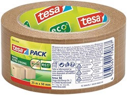 Verpakkingstape Tesa 56000 Eco papier 50mmx25m 1 Rol