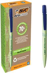 Balpen Bic Ecolutions media clic bio-based M blauw 1 Stuk