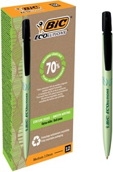 Balpen Bic Ecolutions media clic bio-based M zwart 1 Stuk
