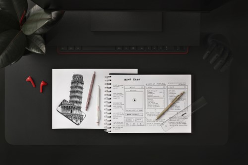 Balpen rOtring 600 M rose goud 1 Stuk-4