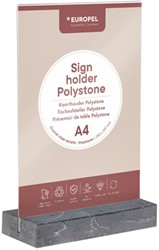Kaarthouder Europel A4 Polystone antraciet 1 Stuk