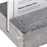 Kaarthouder Europel A4 Polystone antraciet 1 Stuk-1