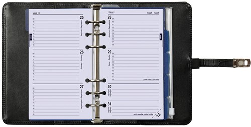 Organizer Kalpa Personal + ag25-26 7d/2p croco zw 1 Stuk-3