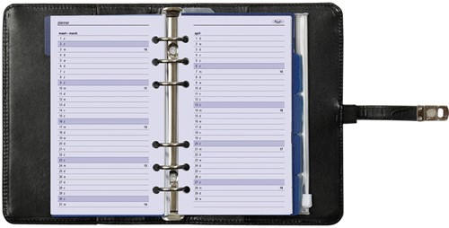 Organizer Kalpa Personal + ag25-26 7d/2p croco zw 1 Stuk-4
