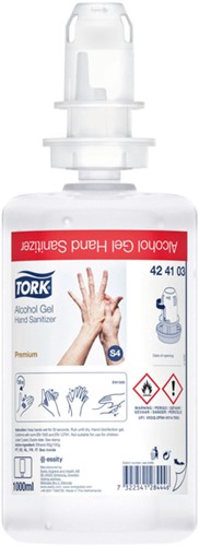 Handdesinfectie Tork S4 Premium alcoholgel 1000 ml 1000 Milliliter
