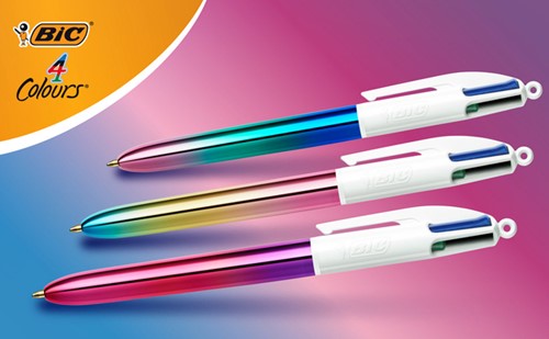 Balpen Bic 4kleuren gradient M assorti 1 Stuk-2