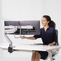 Monitorarm Fellowes Eppa Crossbar zilver 1 Stuk-2