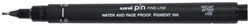 Fineliner Uni-ball Pin 1mm zwart 12 Stuk
