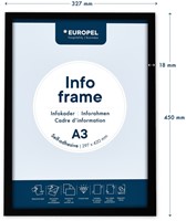 Infokader Europel zelfklevend A3 zwart 2 Stuk-3