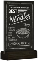 Krijtbord Europel tafelmodel A6 staand zwart 1 Stuk