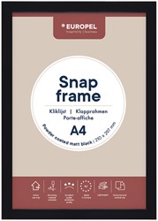 Kliklijst Europel A4 25mm mat zwart 1 Stuk