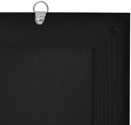 Krijtbord Europel met lijst 60x84cm zwart 1 Stuk-1