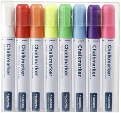 Krijtstift Europel 6mm assorti etui 8 stuks 8 Stuk