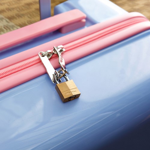 Hangslot MasterLock 4 gelijksluitend messing 20mm 4 Stuk-2