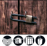 Hangslot MasterLock verstelbaar messing 50mm 1 Stuk-1