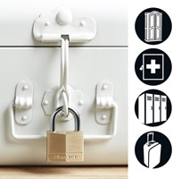 Hangslot MasterLock 4 gelijksluitend messing 40mm 4 Stuk-1