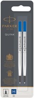 Rollerpenvulling Parker Quink M blister 2st blauw 2 Stuk