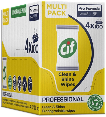 Reinigingsdoekjes CIF Pro formula Multi 100 stuks 100 Vel-2