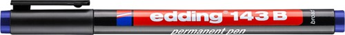 Viltstift edding 143 schuin 1-3mm blauw 1 Stuk-2