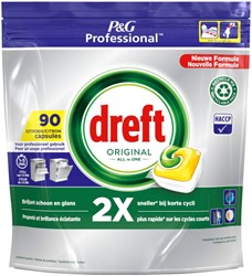 Vaatwastablet Dreft Professional lemon 90stuks 90 Stuk