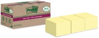 Memoblok Post-it 654 RSS12CY 76x76mm geel 14+4 18 Stuk