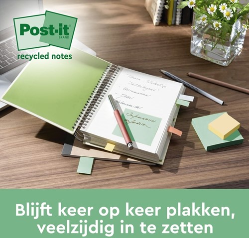 Memoblok Post-it 654 RSS12COL 76x76mm colour 14+4 gratis-2