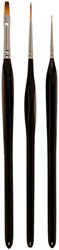 Penselenset Zahn modelbouw 3-delig 3 Stuk