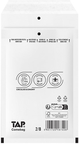 Envelop TAP Comebag luchtkussen 140x220mm 200st 200 Doos