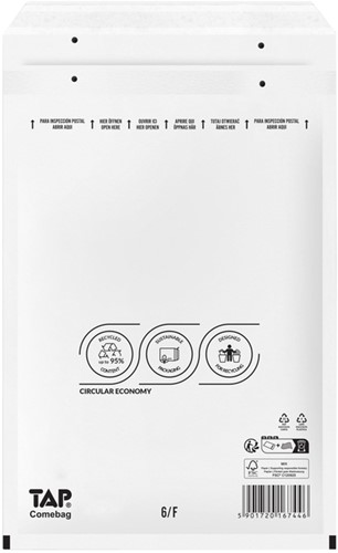 Envelop TAP Comebag luchtkussen 240x350mm 100st 100 Doos
