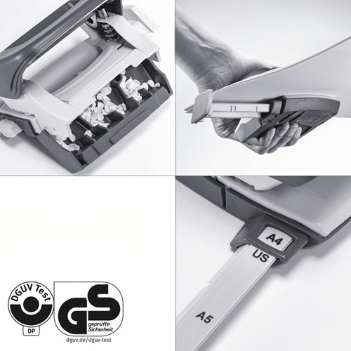 Perforator Leitz NeXXt Recycle mini 10 vel rood 1 Stuk-3