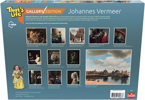 Puzzel Thats Life Gallery Johannes Vermeer 1000st 1 Doos-2