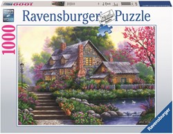Puzzel Ravensburger romantische cottage 1000st 1 Stuk