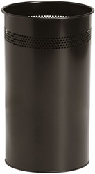 Papierbak BRASQ 21 liter rvs zwart 1 Stuk