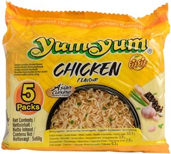 Noodles Yum Yum kip bami 5pack 5x60gr 5 Stuk