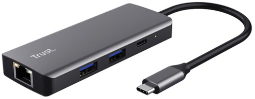 Adapter Trust Dalyx 6-in-1 USB-C multipoort 1 Stuk