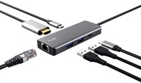 Adapter Trust Dalyx 6-in-1 USB-C multipoort 1 Stuk-3