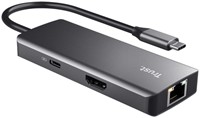 Adapter Trust Dalyx 6-in-1 USB-C multipoort 1 Stuk-1
