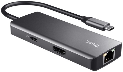 Adapter Trust Dalyx 6-in-1 USB-C multipoort 1 Stuk-1