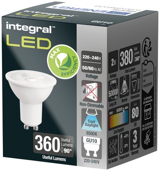 Ledlamp Integral GU10 6500K koel wit 2W 380lumen 1 Stuk-2