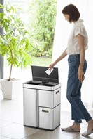 Afvalbak EKO Mirage Plus sensor 30L en 2x15L RVS 1 Stuk-2