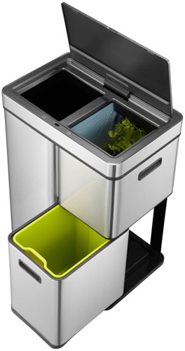 Afvalbak EKO Mirage Plus sensor 30L en 2x15L RVS 1 Stuk-2