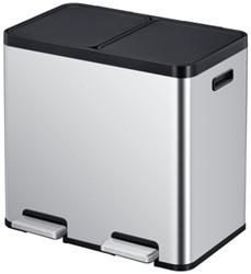Pedaalemmer EKO Essential Recycler 2x22liter rvs 1 Stuk