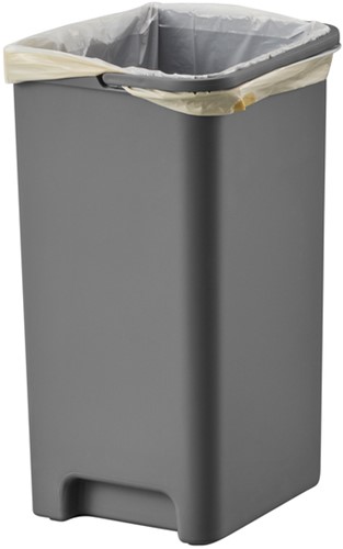 Pedaalemmer EKO Hana Duo Recy 2x10l grijs wit 1 Stuk-3