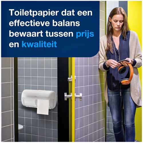 Toiletpapier Tork T4 Advanced 2laags 200 vel wit 48 Rol-2