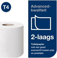 Toiletpapier Tork T4 Advanced 2laags 200 vel wit 48 Rol-3